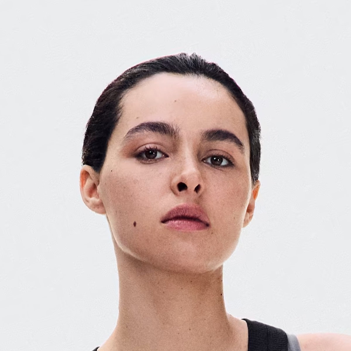 Women's Studio Asymmetric Crop - Black
