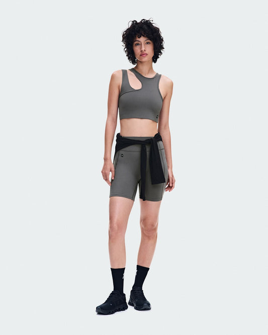 Women's Studio Asymmetric Crop - Ember