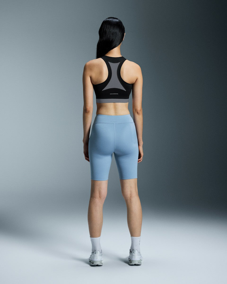 Women's Train 2-in-1 Crop - Black