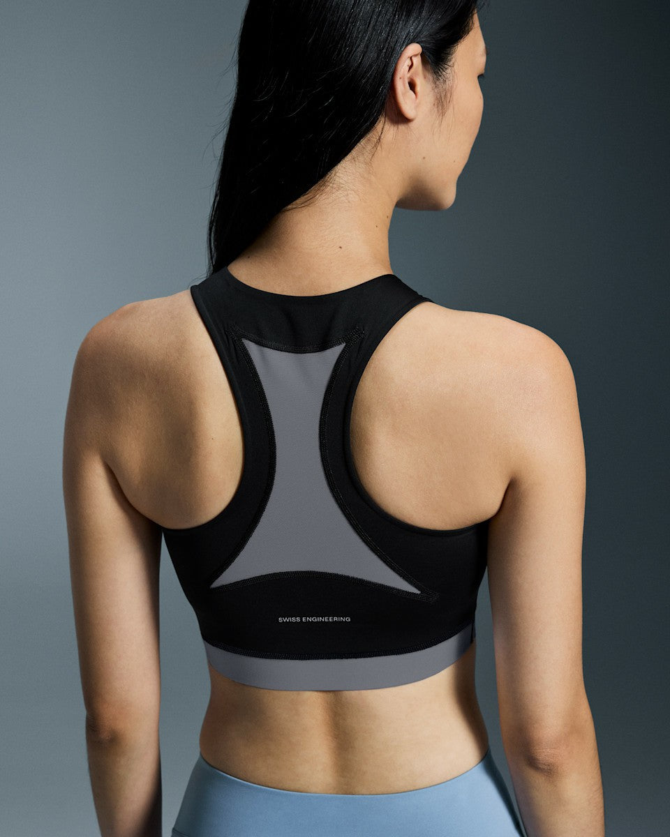 Women's Train 2-in-1 Crop - Black
