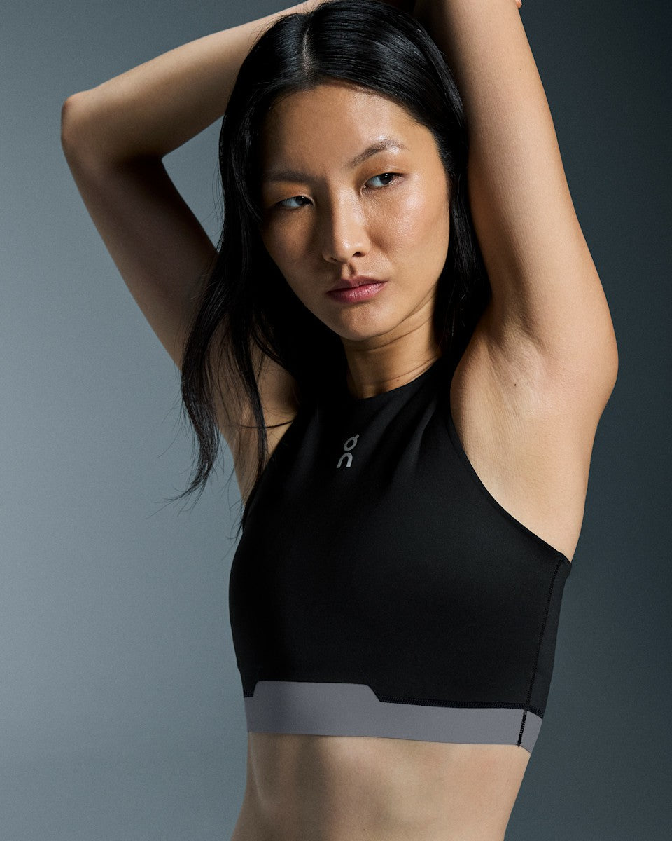 Women's Train 2-in-1 Crop - Black