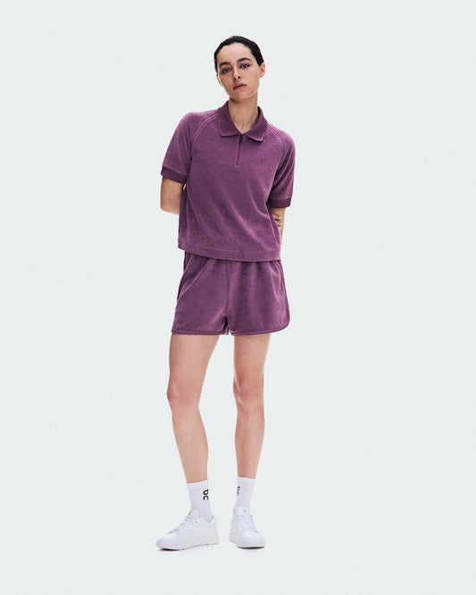Women's Courtside Polo Terry - Cassis