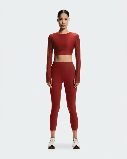 Women's Train Long Sleeve Crop Year of the Horse - Sienna