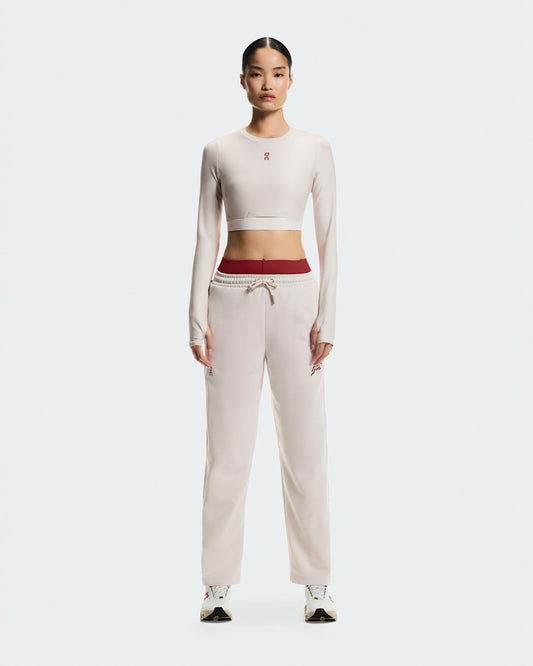 Women's Train Long Sleeve Crop Year of the Horse - Pearl