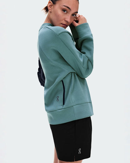 Women's Focus Tech Crew - Agave