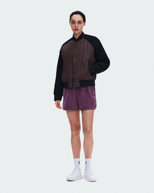 Women's Courtside Bomber - Mulberry/Black
