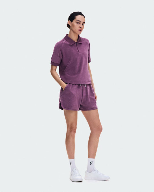 Women's Courtside Shorts Terry - Cassis