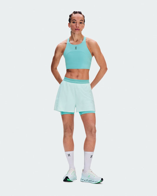 Women's 3" Performance 2/1 Shorts - Flurry/Aquamarine