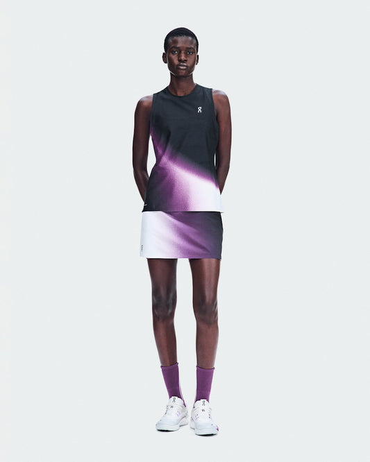 Women's Court Skirt Split Swing - White/Cassis