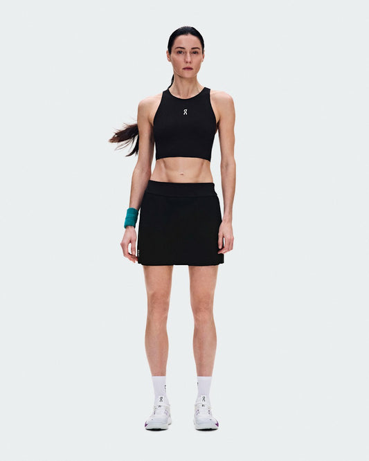 Women's Court Skirt Split - Black