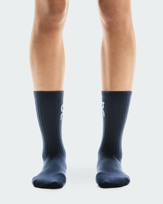 Logo Sock High 3P - Navy