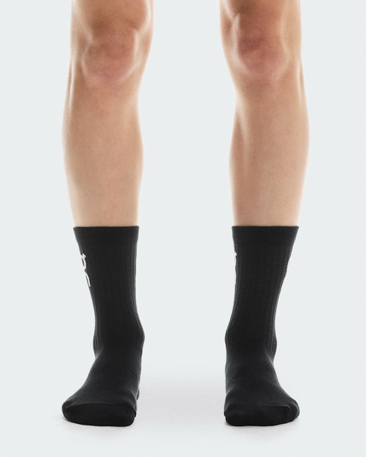 Logo Sock High 3P - Black