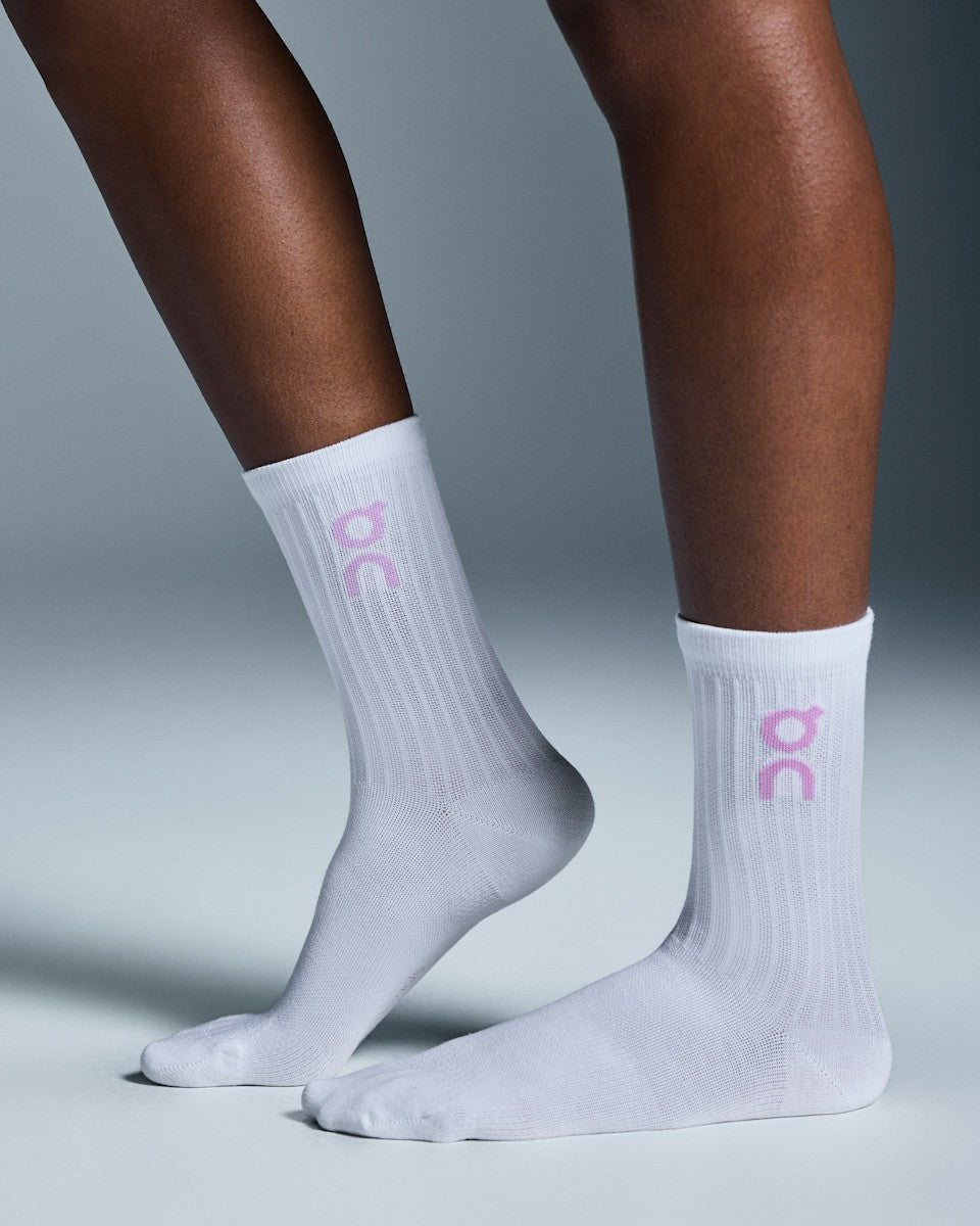 Logo Sock High 3P - Mauve/Raspberry
