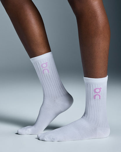Logo Sock High 3P - Mauve/Raspberry