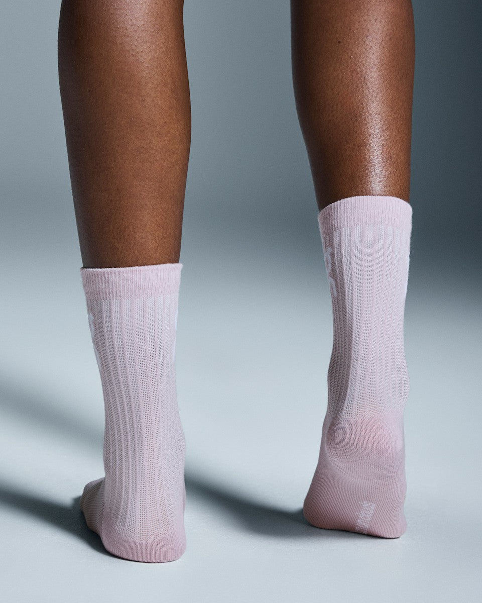 Logo Sock High 3P - Mauve/Raspberry