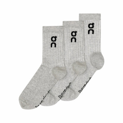 Logo Sock High 3P - Mauve/Raspberry