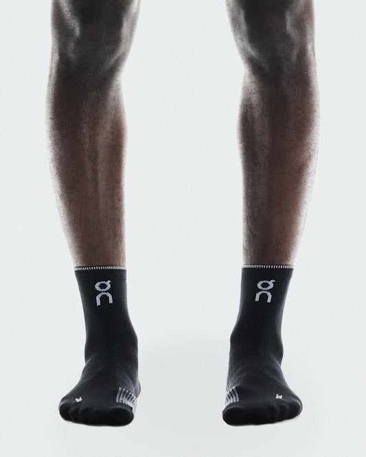 Performance Run Sock Mid - Black/Eclipse
