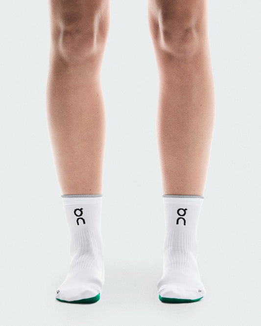 Elite Run Sock Mid - White/Ivory