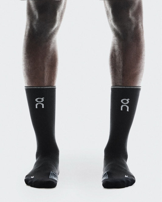 Performance Run Sock High - Black/Eclipse