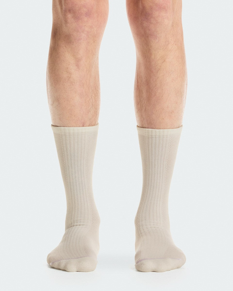 Hybrid Sock High 2P - Ivory