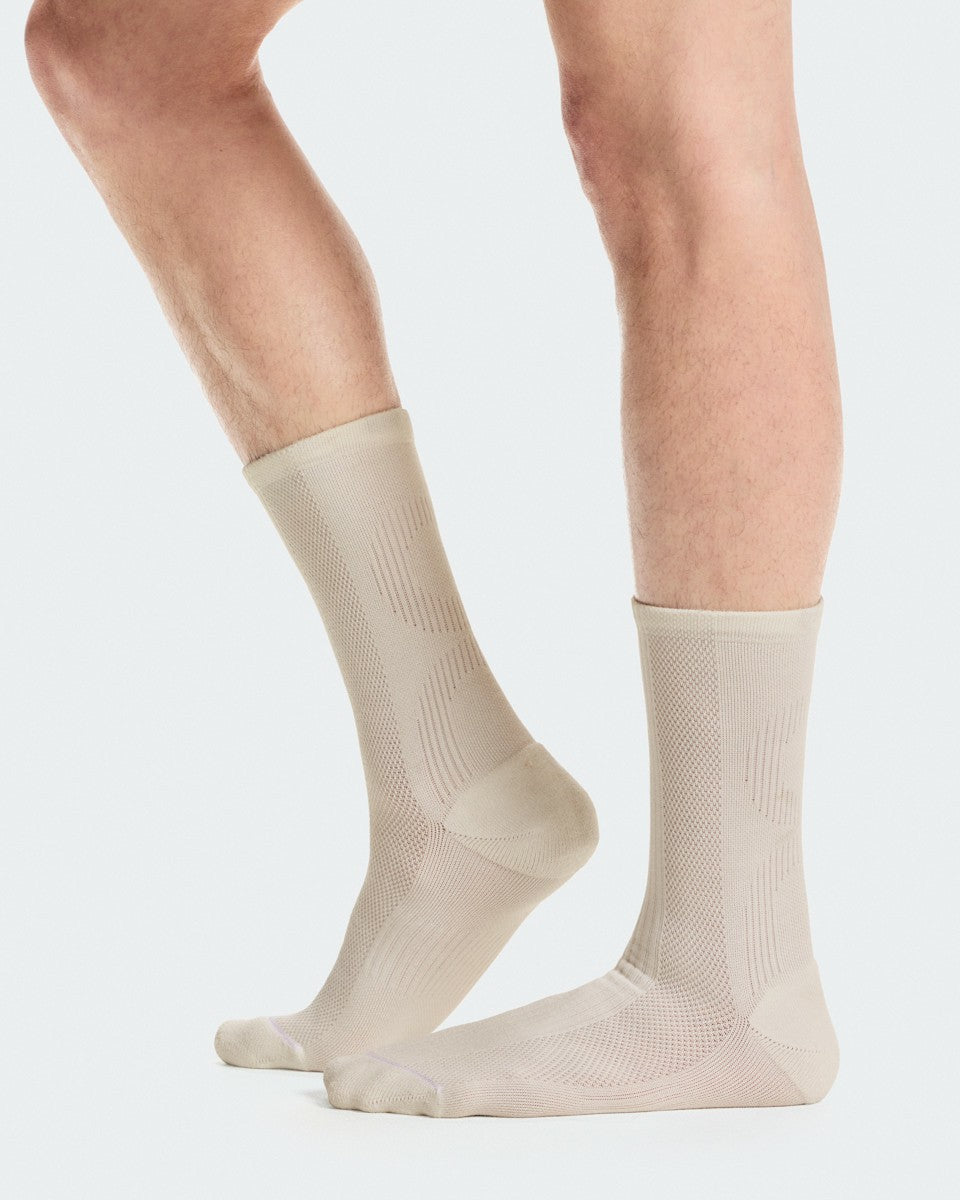 Hybrid Sock High 2P - Ivory