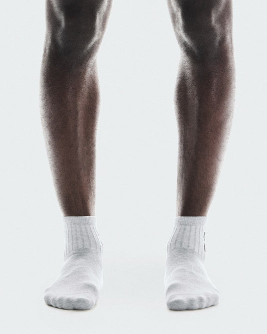 Logo Sock Mid 3P - Heather Gray