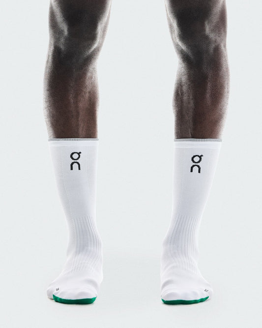 Elite Run Sock High - White/Ivory