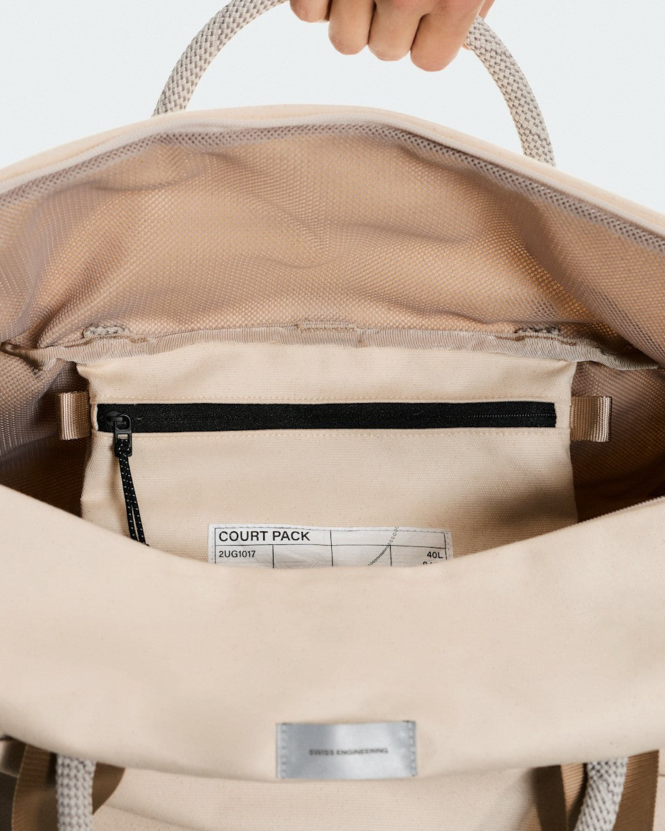Court Pack 40L - Sesame/White