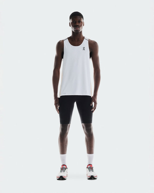 Men's Performance Tank - White/Silver