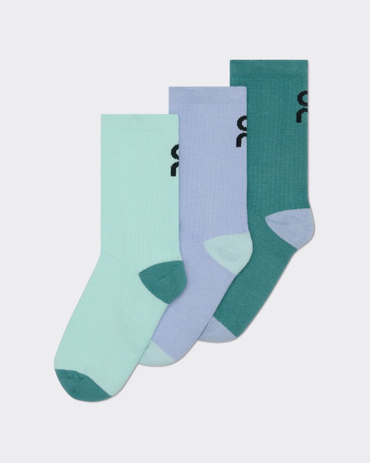 Logo Sock High 3P Kids for Kids - Celeste/Storm