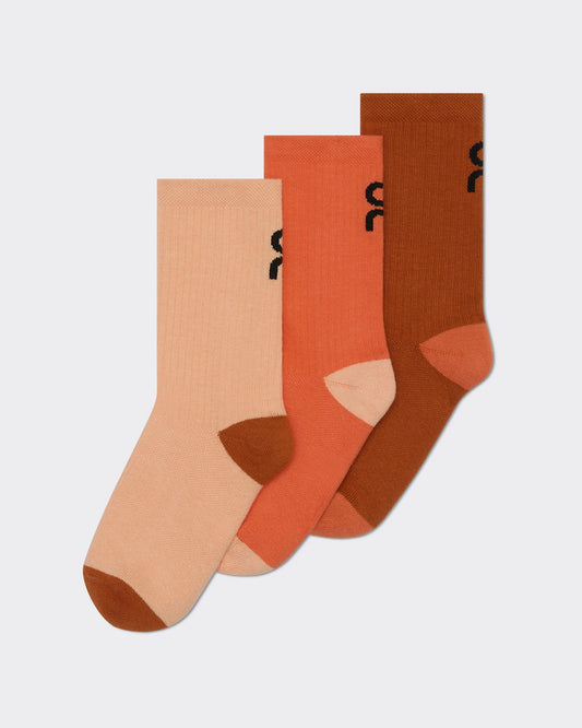 Logo Sock High 3P Kids for Kids - Flame/Cinnamon